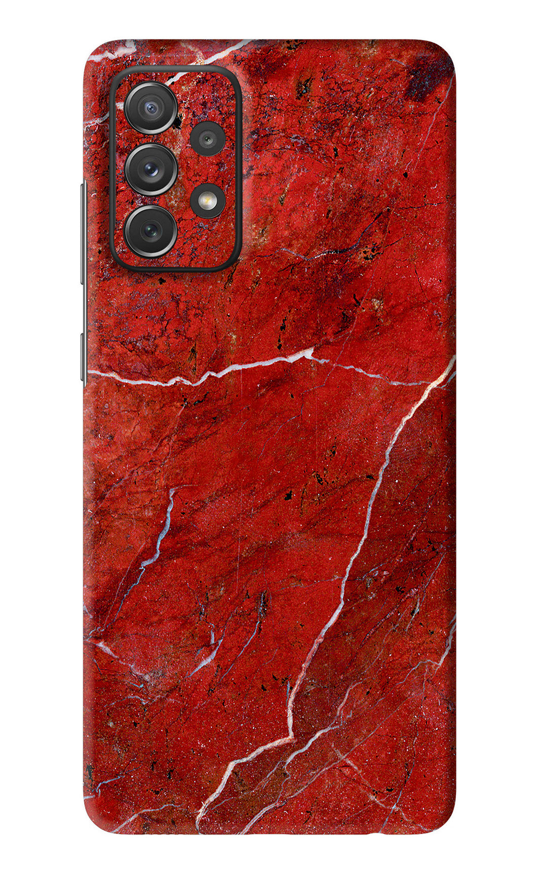 Red Marble Design Samsung Galaxy A72 Back Skin Wrap