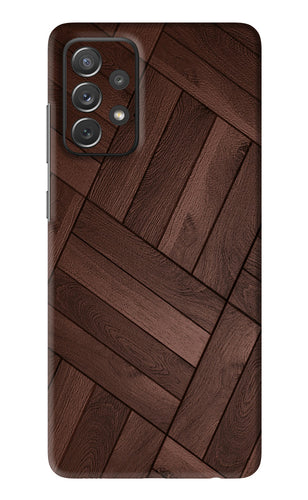 Wooden Texture Design Samsung Galaxy A72 Back Skin Wrap