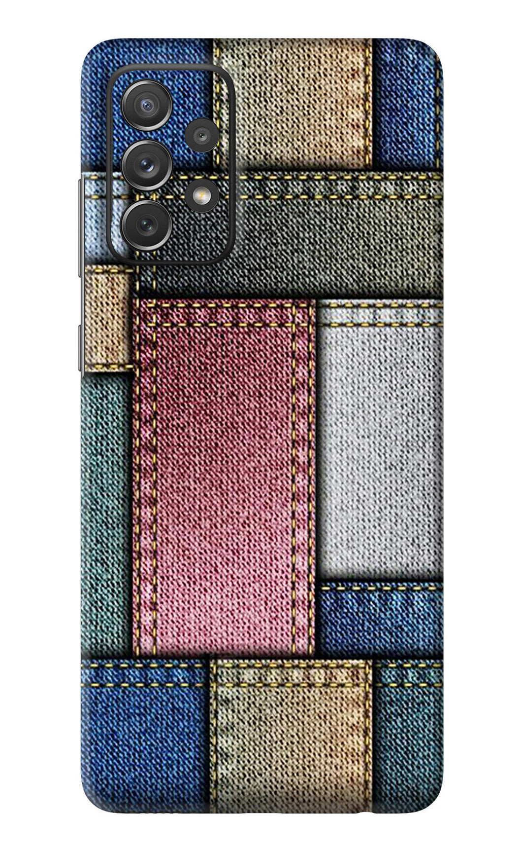 Multicolor Jeans Samsung Galaxy A72 Back Skin Wrap