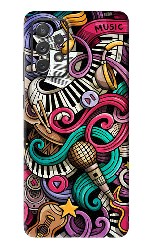 Music Abstract Samsung Galaxy A72 Back Skin Wrap