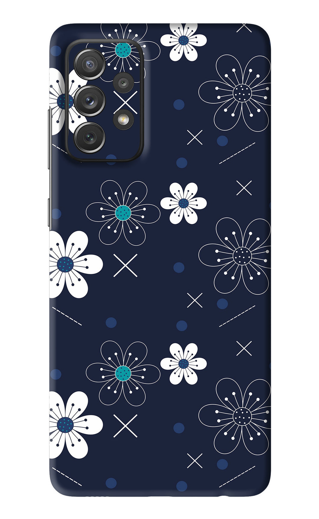 Flowers 4 Samsung Galaxy A72 Back Skin Wrap