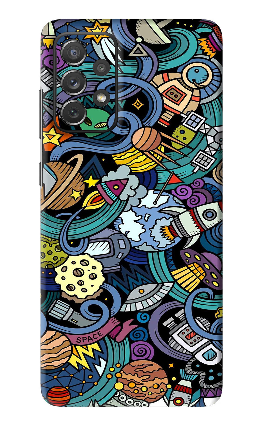 Space Abstract Samsung Galaxy A72 Back Skin Wrap