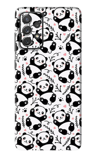 Cute Panda Samsung Galaxy A72 Back Skin Wrap