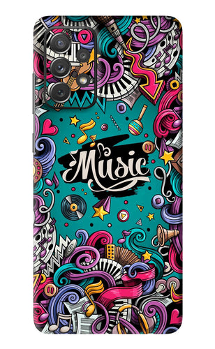 Music Graffiti Samsung Galaxy A72 Back Skin Wrap
