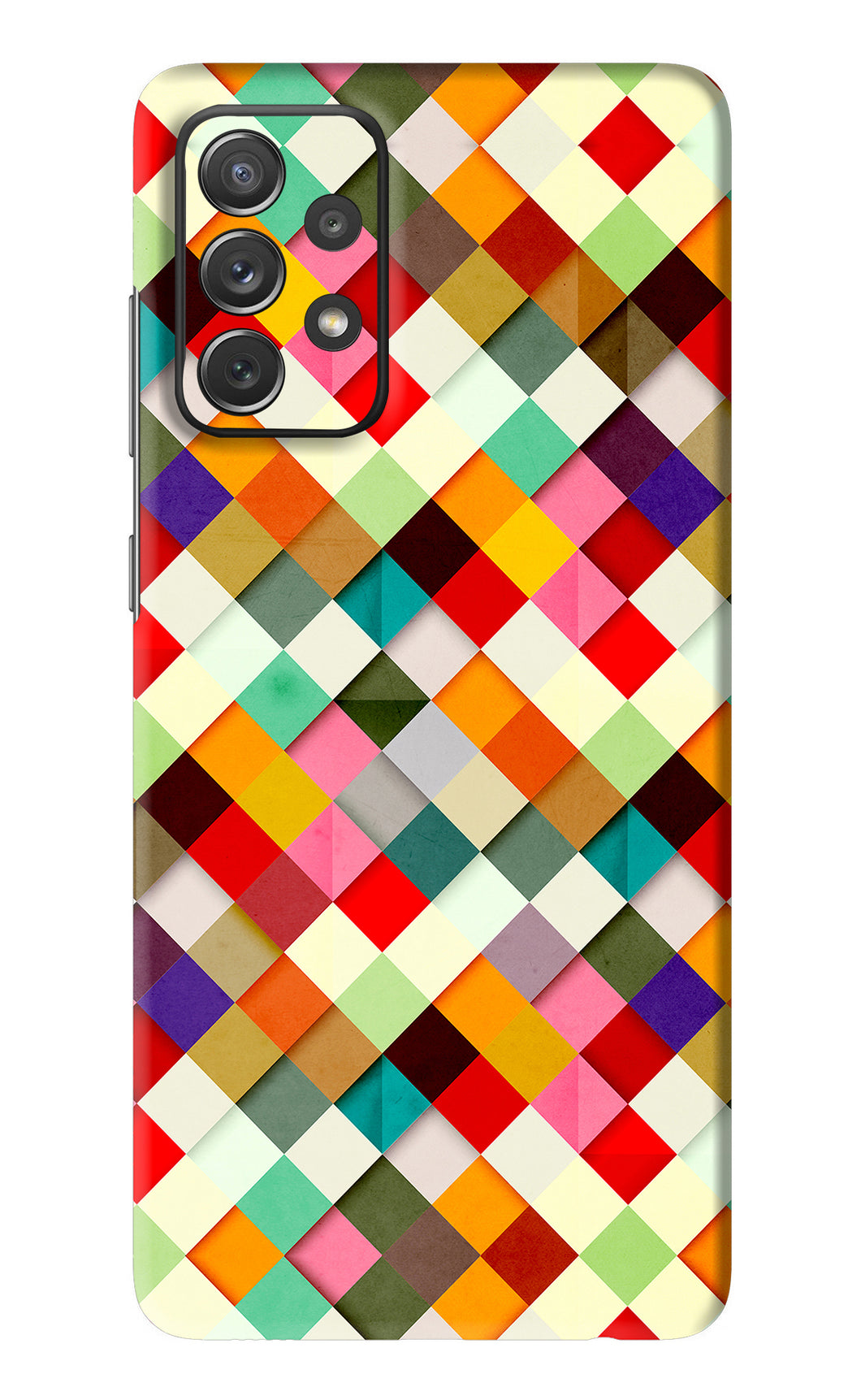 Geometric Abstract Colorful Samsung Galaxy A72 Back Skin Wrap