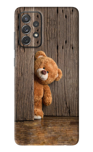 Teddy Wooden Samsung Galaxy A72 Back Skin Wrap
