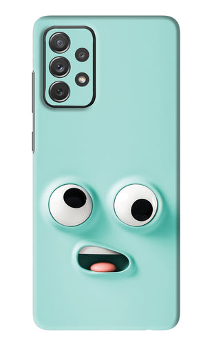 Silly Face Cartoon Samsung Galaxy A72 Back Skin Wrap