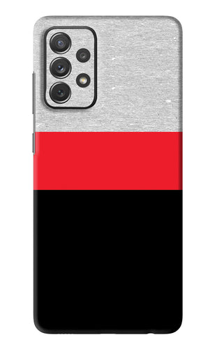 Tri Color Pattern Samsung Galaxy A72 Back Skin Wrap