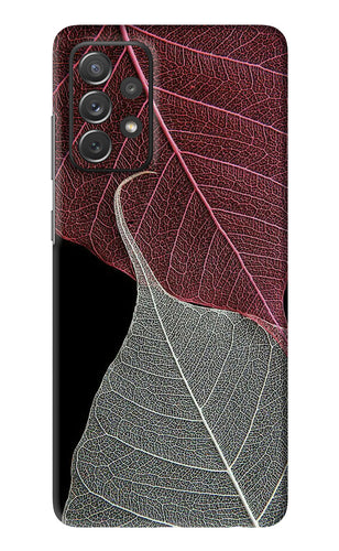 Leaf Pattern Samsung Galaxy A72 Back Skin Wrap