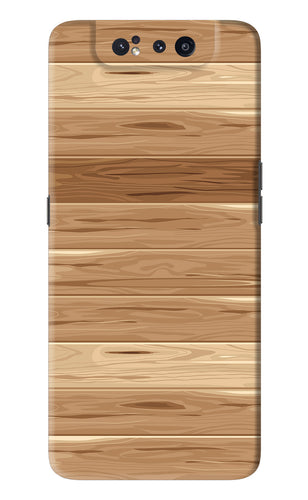 Wooden Vector Samsung Galaxy A80 Back Skin Wrap