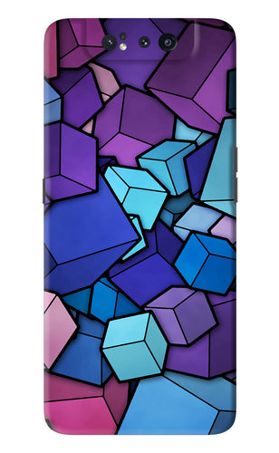 Cubic Abstract Samsung Galaxy A80 Back Skin Wrap