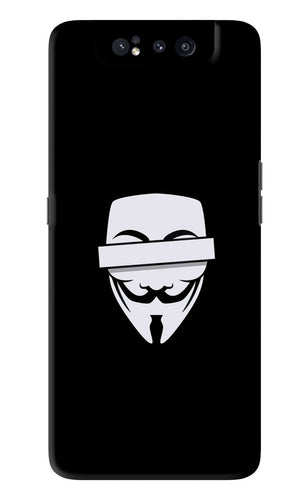 Anonymous Face Samsung Galaxy A80 Back Skin Wrap