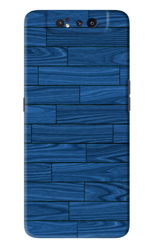 Blue Wooden Texture Samsung Galaxy A80 Back Skin Wrap
