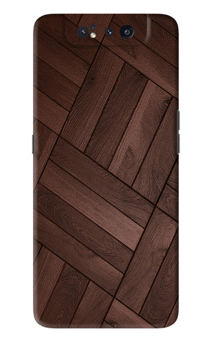 Wooden Texture Design Samsung Galaxy A80 Back Skin Wrap
