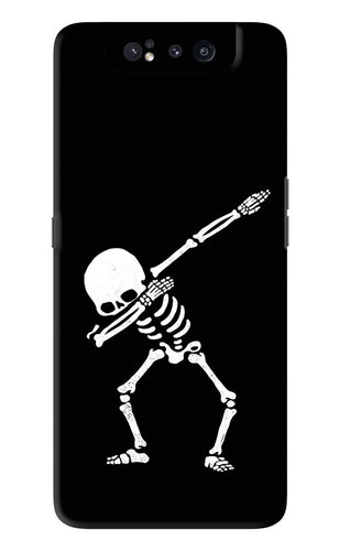 Dabbing Skeleton Art Samsung Galaxy A80 Back Skin Wrap