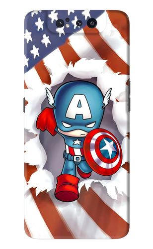 Captain America Samsung Galaxy A80 Back Skin Wrap