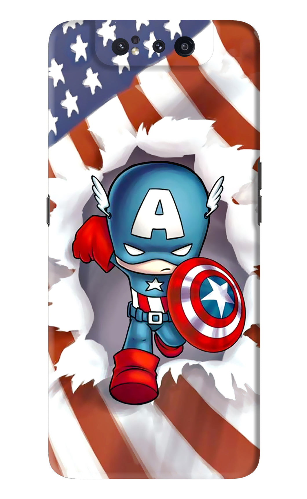 Captain America Samsung Galaxy A80 Back Skin Wrap