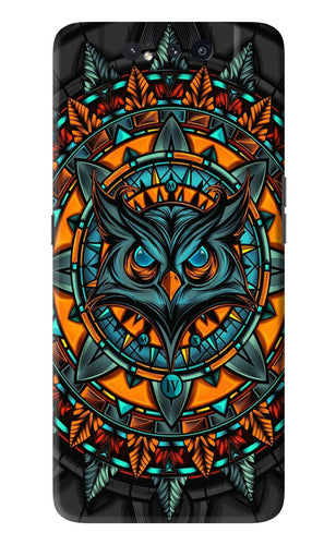 Angry Owl Art Samsung Galaxy A80 Back Skin Wrap