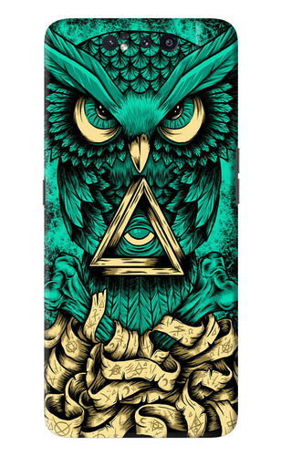 Green Owl Samsung Galaxy A80 Back Skin Wrap