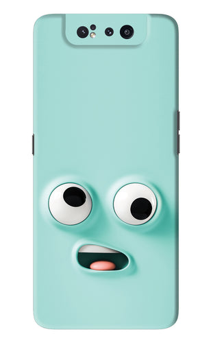 Silly Face Cartoon Samsung Galaxy A80 Back Skin Wrap