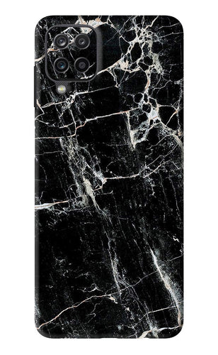 Black Marble Texture 1 Samsung Galaxy F12 Back Skin Wrap