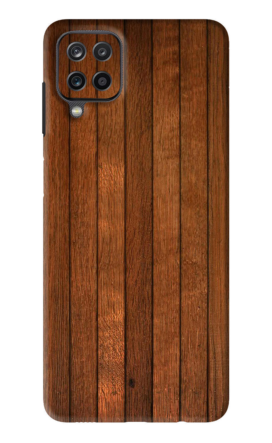 Wooden Artwork Bands Samsung Galaxy F12 Back Skin Wrap