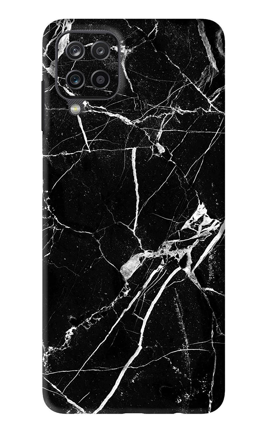 Black Marble Texture 2 Samsung Galaxy F12 Back Skin Wrap