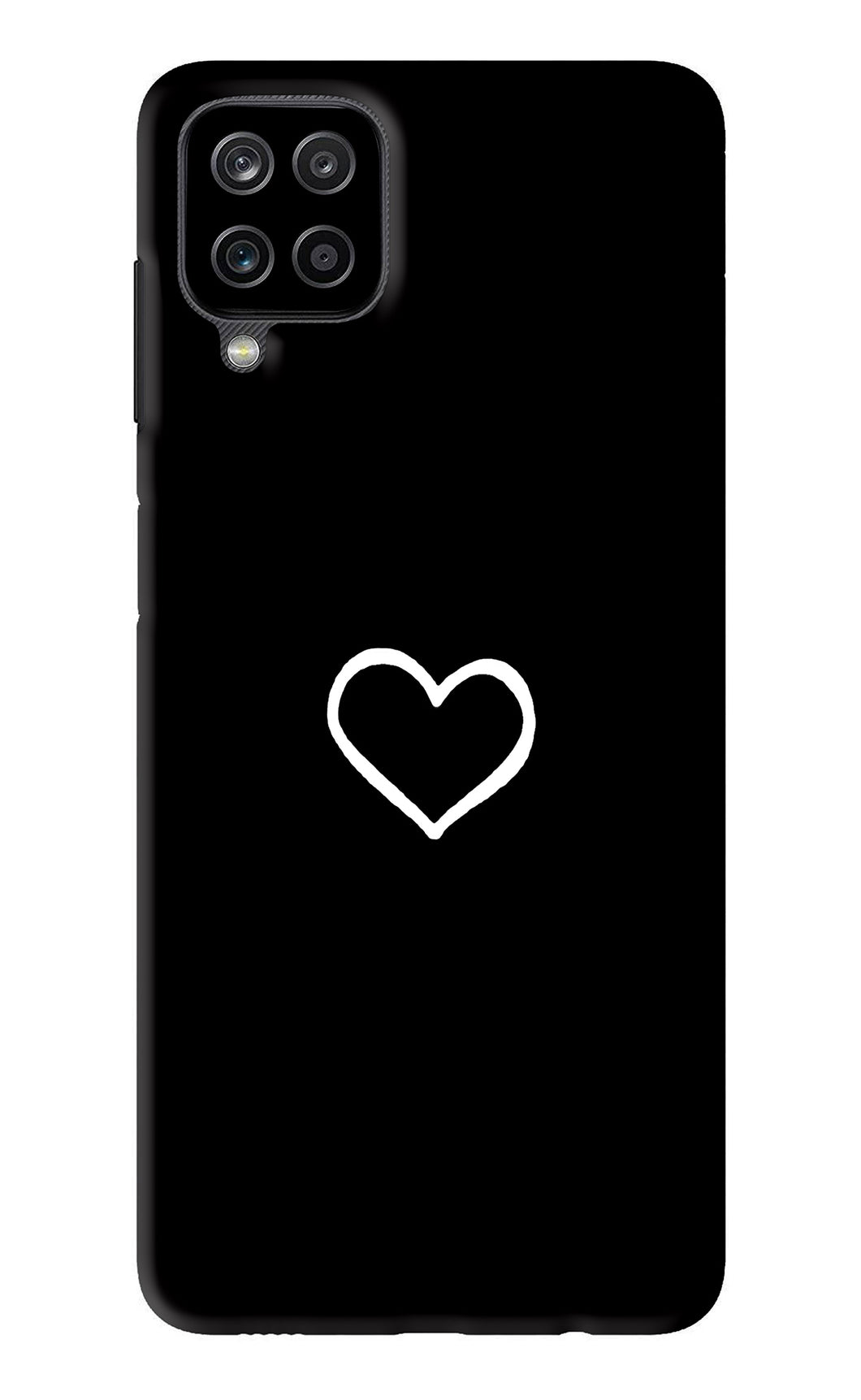 Heart Samsung Galaxy F12 Back Skin Wrap