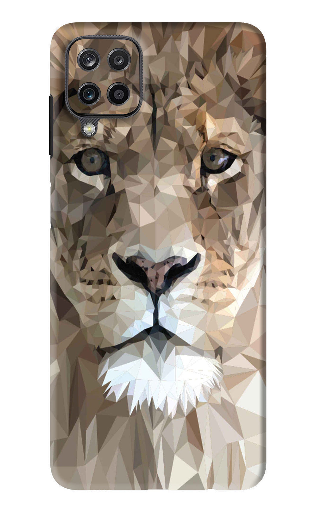 Lion Art Samsung Galaxy F12 Back Skin Wrap