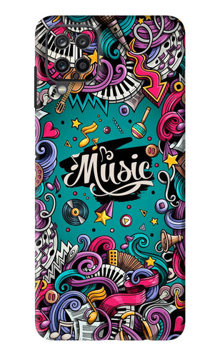 Music Graffiti Samsung Galaxy F12 Back Skin Wrap