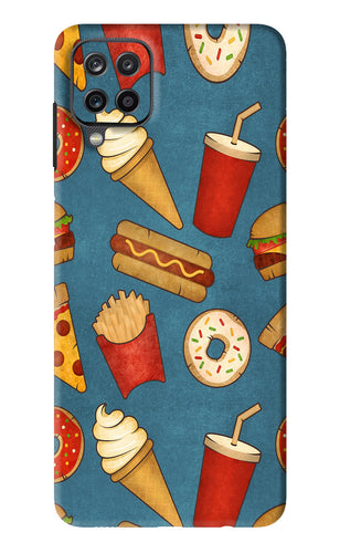 Foodie Samsung Galaxy F12 Back Skin Wrap