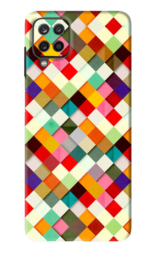 Geometric Abstract Colorful Samsung Galaxy F12 Back Skin Wrap