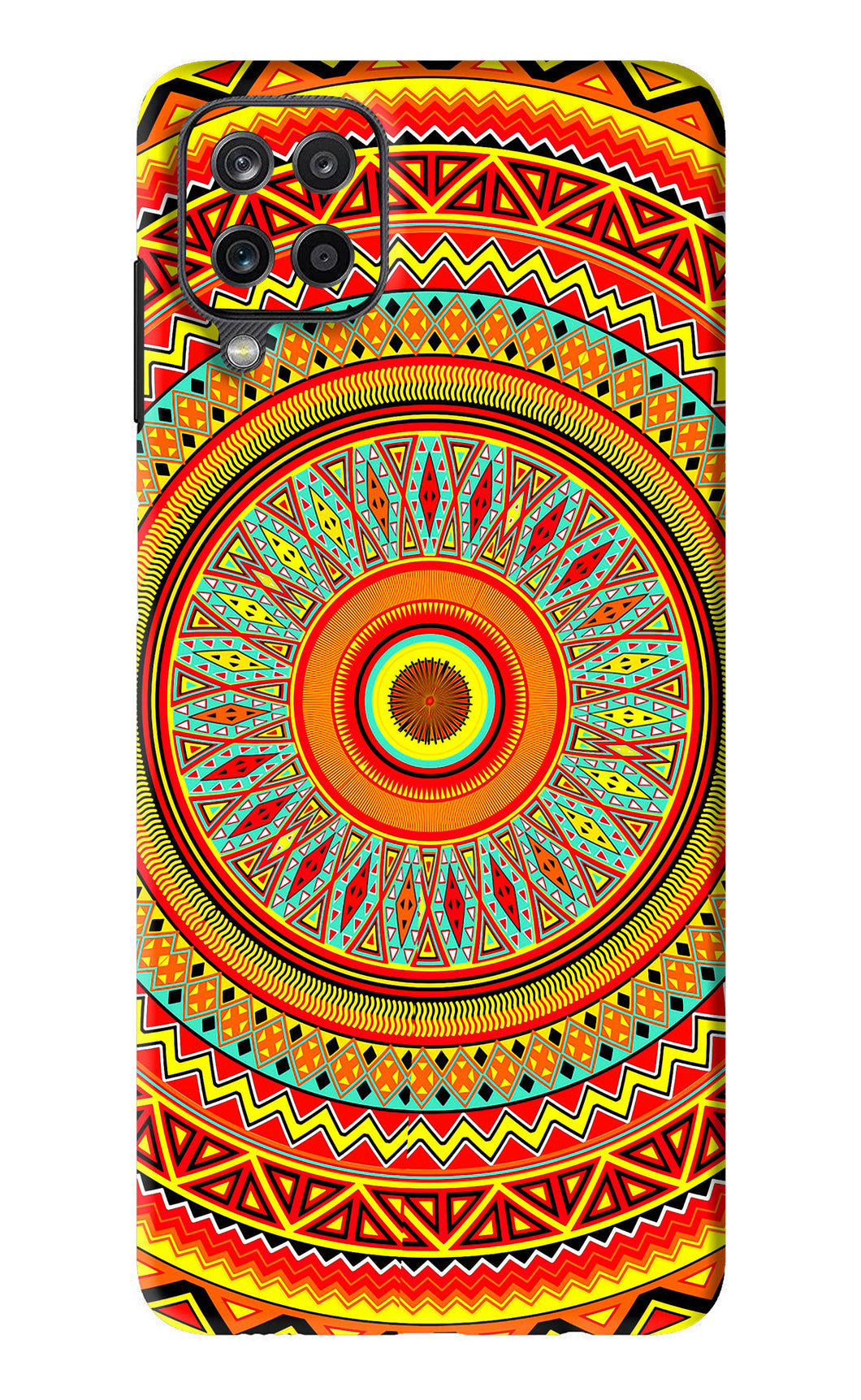 Mandala Pattern Samsung Galaxy F12 Back Skin Wrap