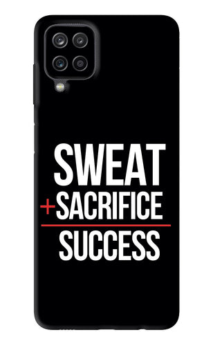 Sweat Sacrifice Success Samsung Galaxy F12 Back Skin Wrap