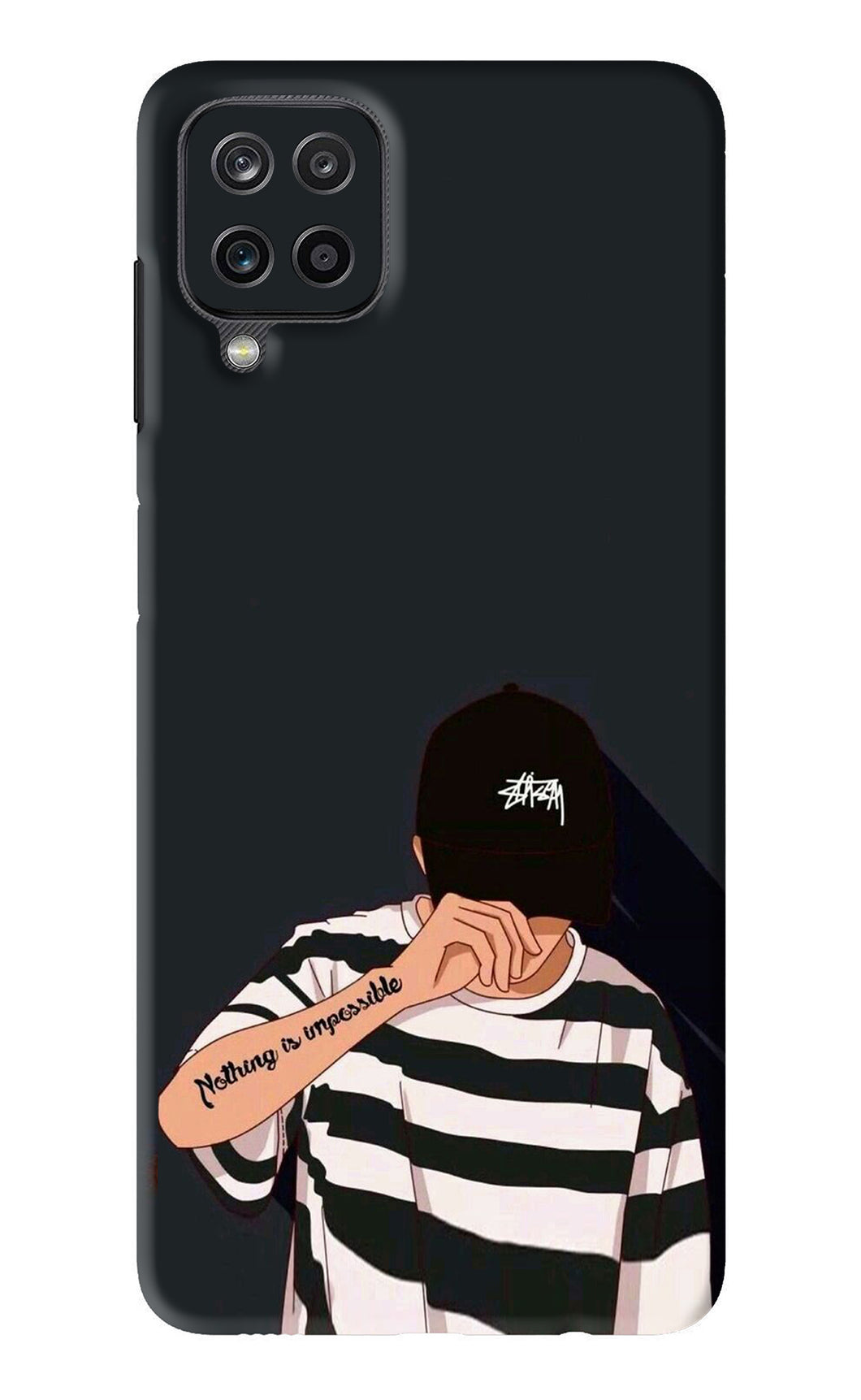Aesthetic Boy Samsung Galaxy F12 Back Skin Wrap