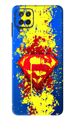 Superman logo Samsung Galaxy F12 Back Skin Wrap