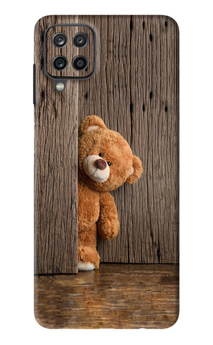 Teddy Wooden Samsung Galaxy F12 Back Skin Wrap