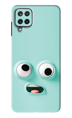 Silly Face Cartoon Samsung Galaxy F12 Back Skin Wrap