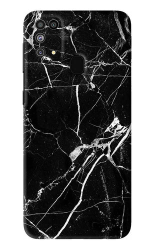 Black Marble Texture 2 Samsung Galaxy F41 Back Skin Wrap