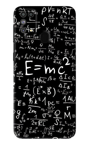 Physics Albert Einstein Formula Samsung Galaxy F41 Back Skin Wrap