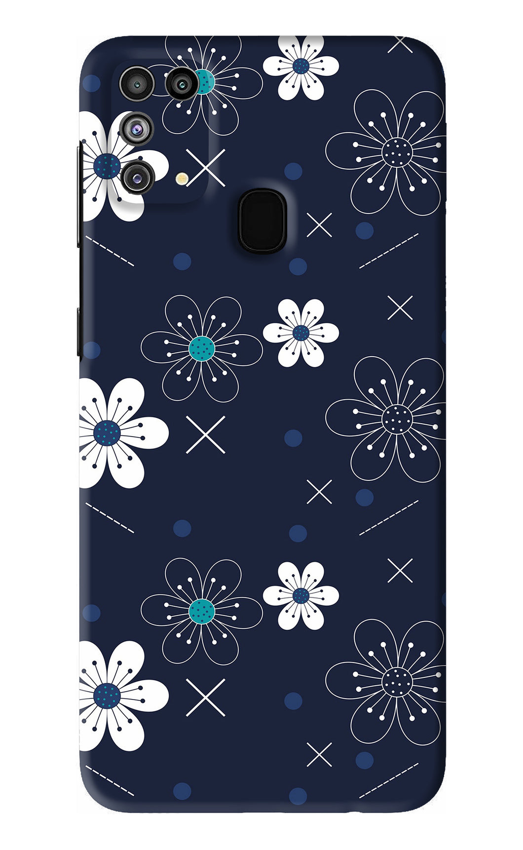 Flowers 4 Samsung Galaxy F41 Back Skin Wrap