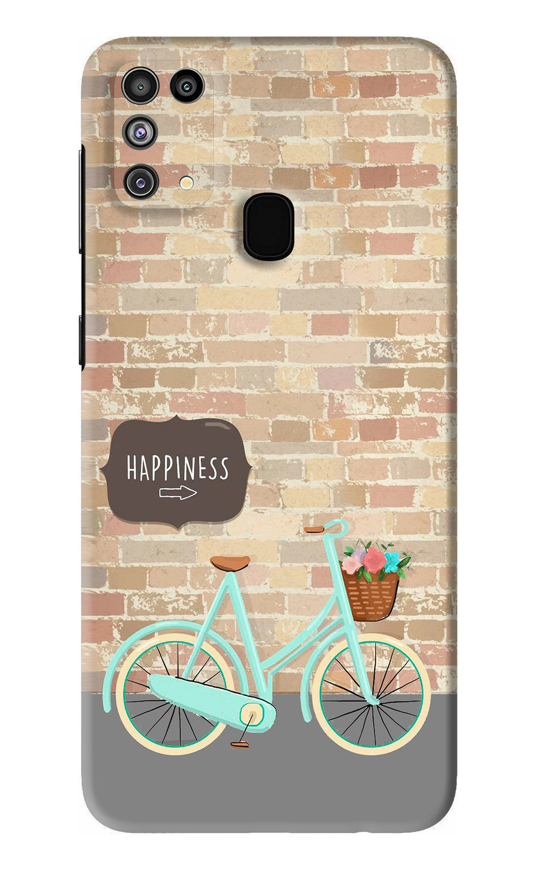 Happiness Artwork Samsung Galaxy F41 Back Skin Wrap