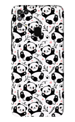 Cute Panda Samsung Galaxy F41 Back Skin Wrap
