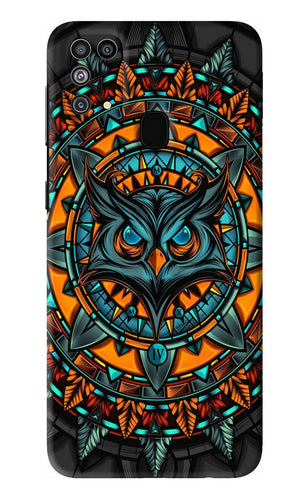 Angry Owl Art Samsung Galaxy F41 Back Skin Wrap