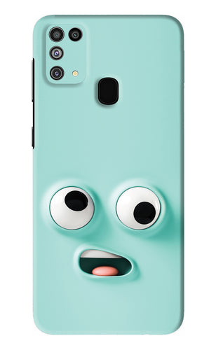 Silly Face Cartoon Samsung Galaxy F41 Back Skin Wrap