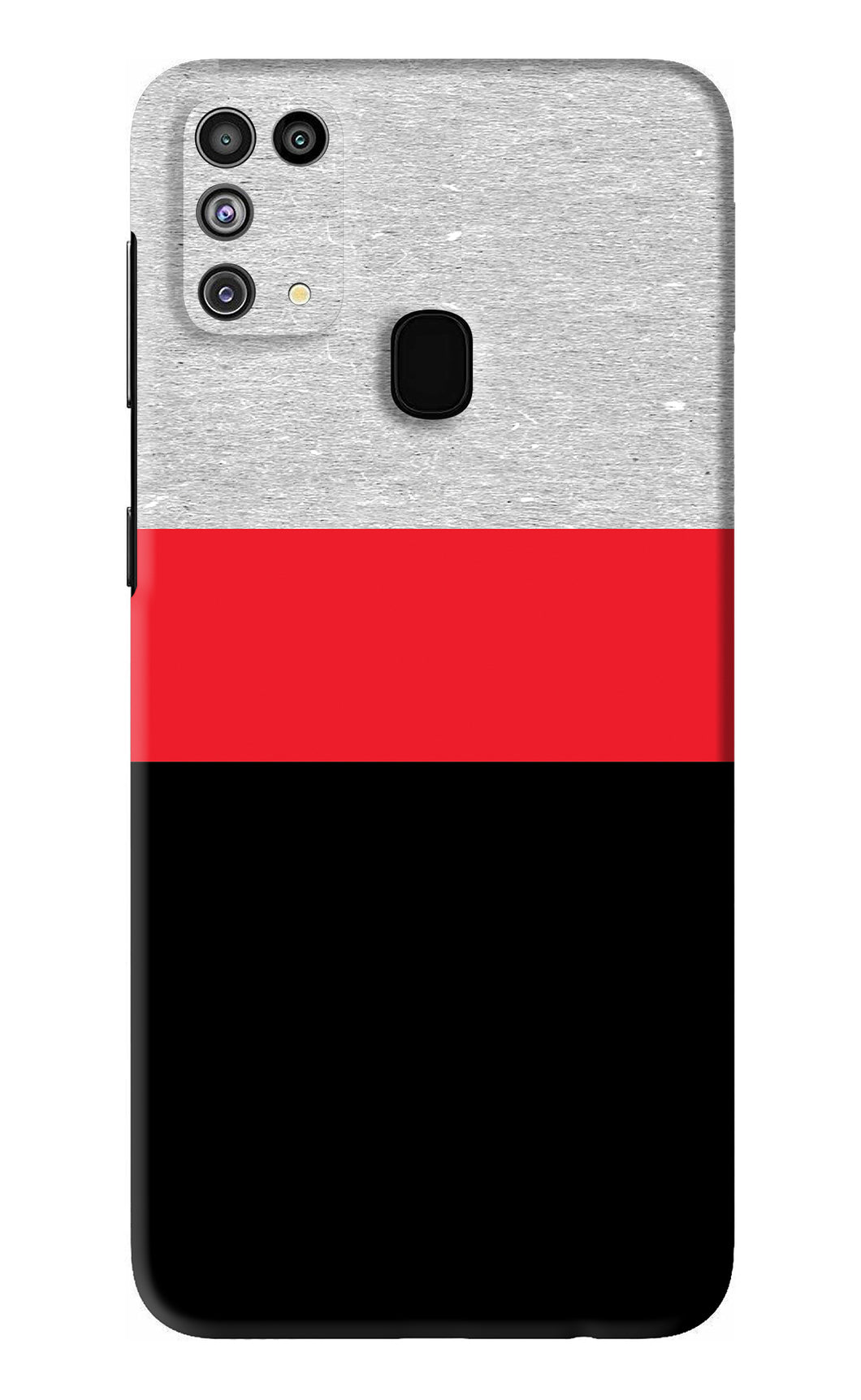 Tri Color Pattern Samsung Galaxy F41 Back Skin Wrap