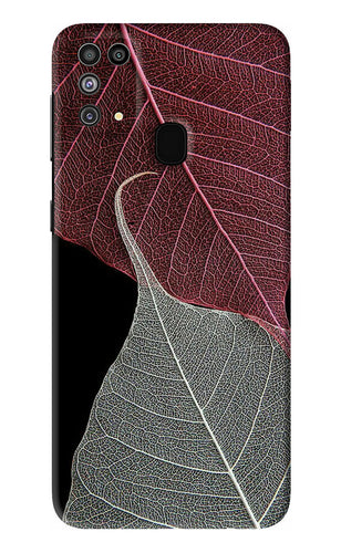 Leaf Pattern Samsung Galaxy F41 Back Skin Wrap