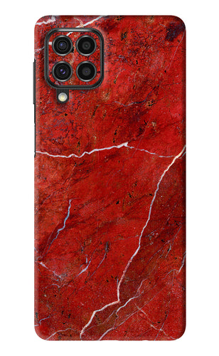 Red Marble Design Samsung Galaxy F62 Back Skin Wrap