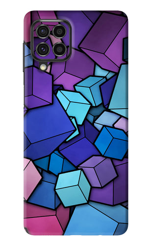 Cubic Abstract Samsung Galaxy F62 Back Skin Wrap