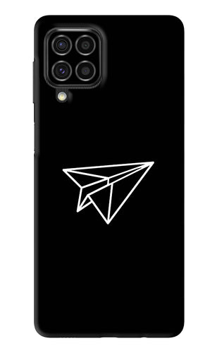 Paper Plane White Samsung Galaxy F62 Back Skin Wrap